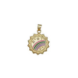 Rainbow Coin Charm