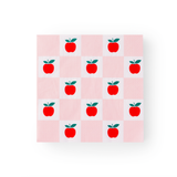 APPLE & PINK CHECKER LARGE NAPKINS