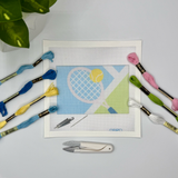 Tennis Needlepoint Kit (pink racquet)