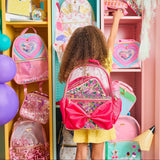 'Audrey' Bow & Jewels Confetti Clear Backpack