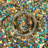 Macro Glitter | Gold-Solar | Chunky Glitter | Body Glitter