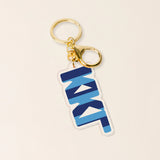 Sorority Stripes Acrylic Keychain