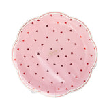 Scalloped Scattered Heart Plate