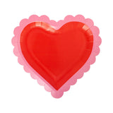 Scalloped Heart Shaped Plate