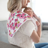 3 Pack Premium Burp Cloths - Bloom
