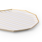 CHAMPAGNE FIZZ SIGNATURE CABANA STRIPE PLATES