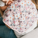 3 Pack Premium Burp Cloths - Bloom