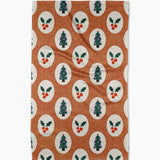 Vintage Holly Christmas Tea Towel