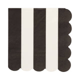 Thick Black Stripes Cocktail Napkin
