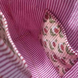 Cider Bloom Pink Scalloped Tote Bag