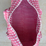 Checkmate Pink Gingham Duffel Bag