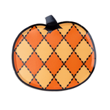 Vintage Halloween Harlequin Pumpkin Plates (Set of 8)