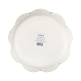 Scalloped Rust Paper Plates