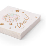 PINK DISCO BALL COCKTAIL NAPKINS