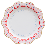 RED GINGHAM 4TH OF JULY DINNER PLATES