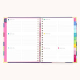 2025-2026 Spiral Weekly Simplified Planner - Rainbow Row
