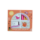 Monster Mash Window Cling + Crayon Set