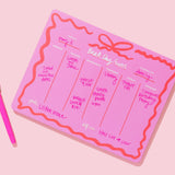 Weekly Planner - "Best Day Ever" - 52 Sheets