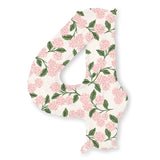 Pink Hydrangea Numbered Foil Balloon