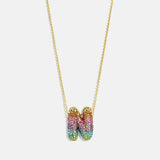 Kids' Bubble Initial Necklace - Multi