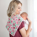 3 Pack Premium Burp Cloths - Bloom