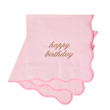 Happy Birthday Cocktail Napkins - Pink & Gold