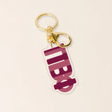 Sorority Stripes Acrylic Keychain