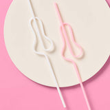 Bachelorette Party Pastel Penis Straw, Bridal Shower Decor