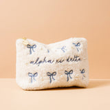 Sorority Bows & Pearls Teddy Pouch