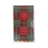 Red Christmas Plaid Dinner Napkin