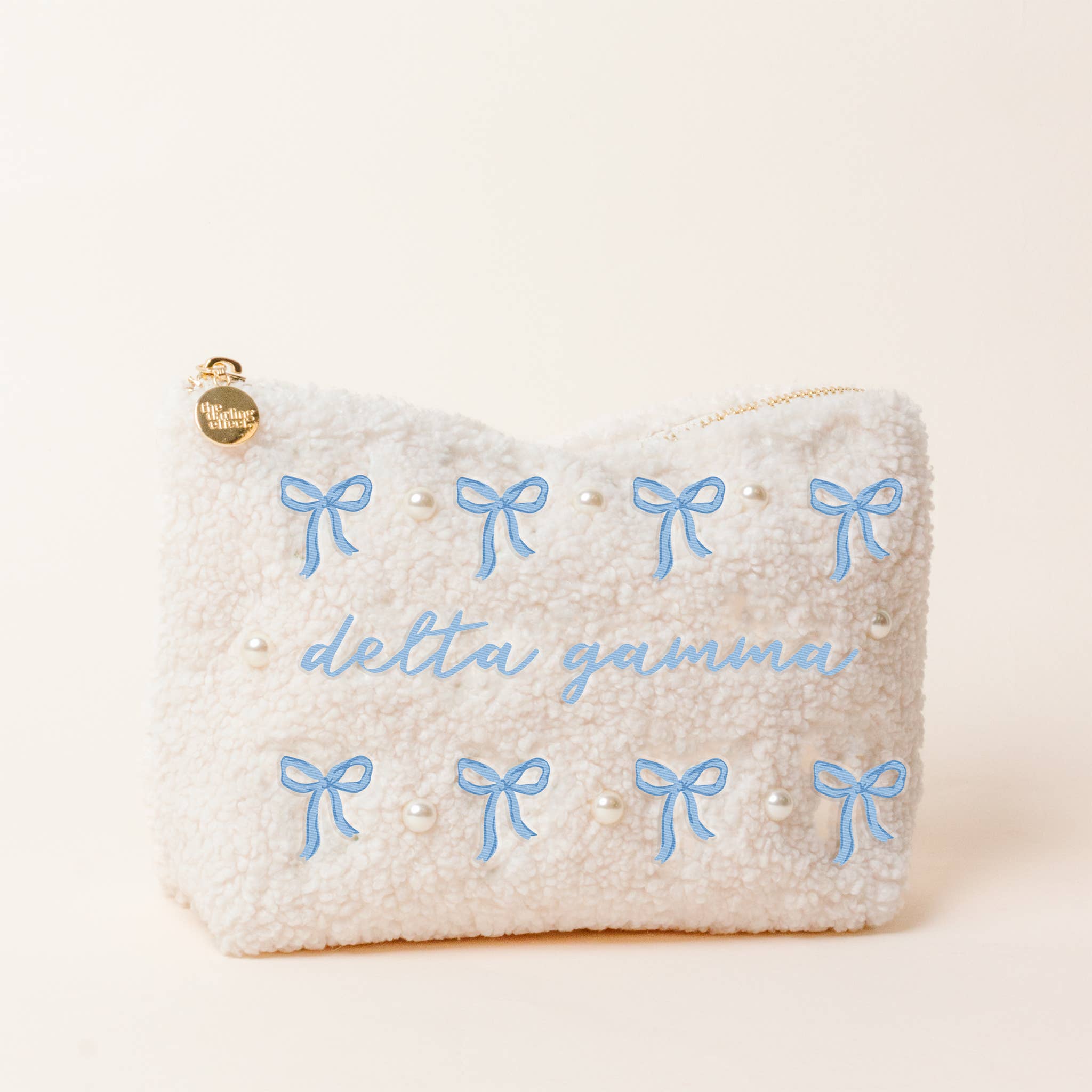 Sorority Bows & Pearls Teddy Pouch