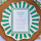 Palm Beach - Pink & Green Large Paper Plates