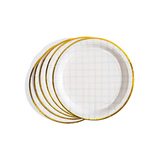 Blue Plaid Dinner Plates