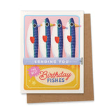 Sardine Tinned Fish Birthday Greeting Card