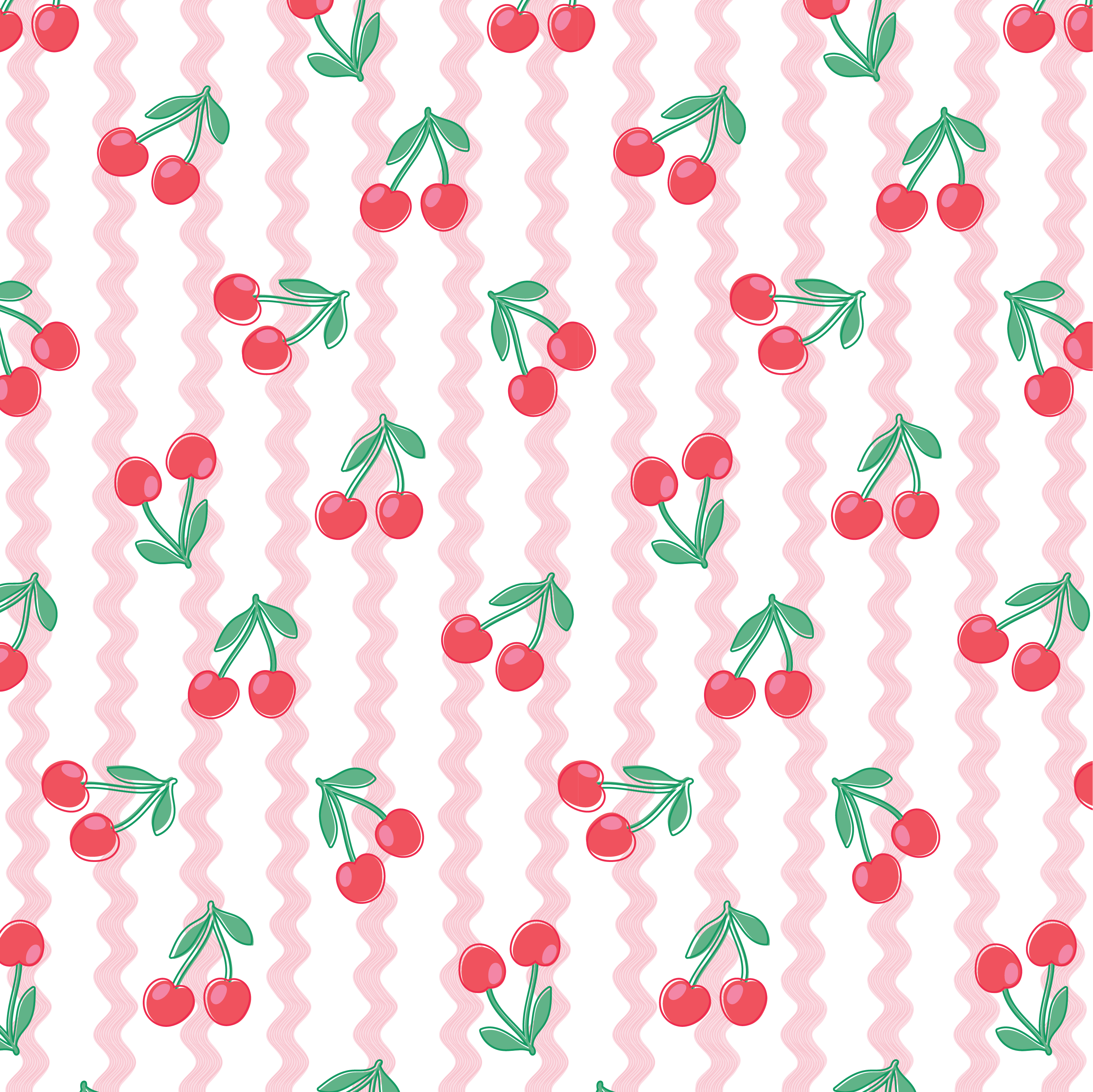 Template For Paper Ric Rac Pink Cherry Ric Rac Wrapping Paper - Roll of 3 Sheets – Love of Character