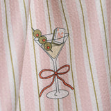 Martini Stripe Tea Towel