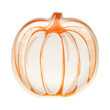 Falloween Pumpkin Shaped Paper Plate