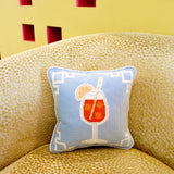 Aperol Spritz Needlepoint Pillow