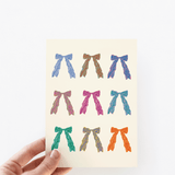 Bows A Plenty Coquette BFFs Thank You Congrats Greeting Card