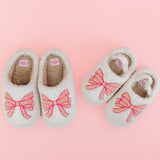 Toddler/Kids Pink Bow Slippers