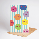 All The Smiles Colorful Smiley Greeting Card
