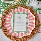 Palm Beach - Pink & Green Large Paper Plates