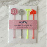 21st Birthday Drink Stirrers