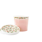 Holly & Stripes Treat Cup