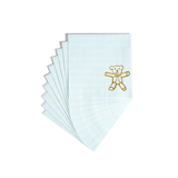 Blue Plaid Cocktail Napkins
