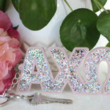 Sorority Glitter Keychains