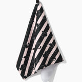 Striped Black Cats Tea Towel