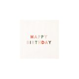 BLANC WHITE SIGNATURE HAPPY BIRTHDAY COCKTAIL NAPKINS