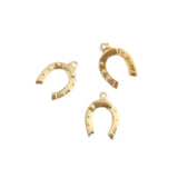 Gold Lucky Horseshoe Charm