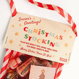 Retro Red Mesh Surprise Christmas Stocking Pre Filled 